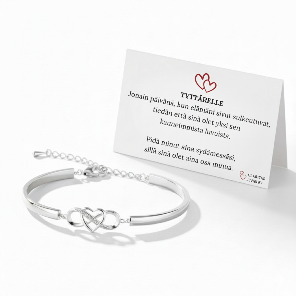 Tyttärelle | Pidä minut aina sydämessäsi Rannekoru