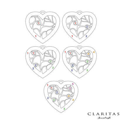 Heart Family Tree Necklace with Birthstones - Claritas Store