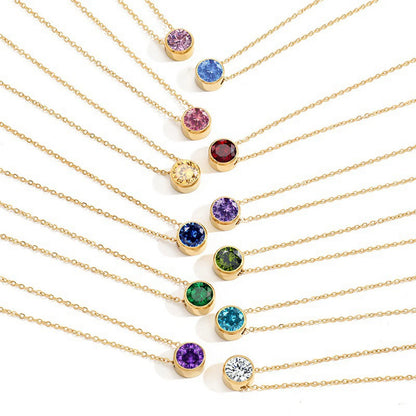 Elegant Solo Birthstone Necklace - Claritas Store