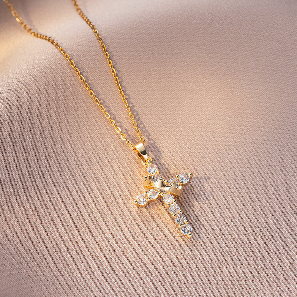 Royal Crown Cross Necklace - Claritas Store