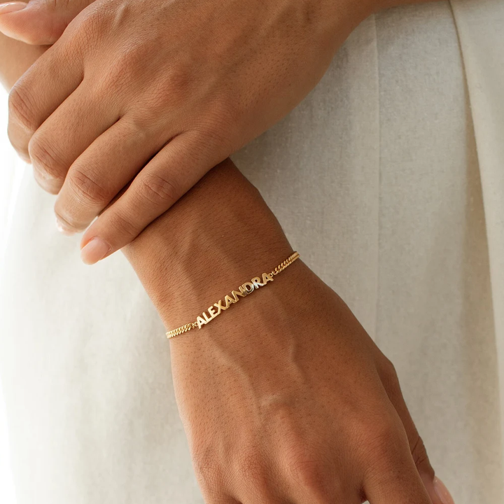 Bold Name Bracelet - Claritas Store