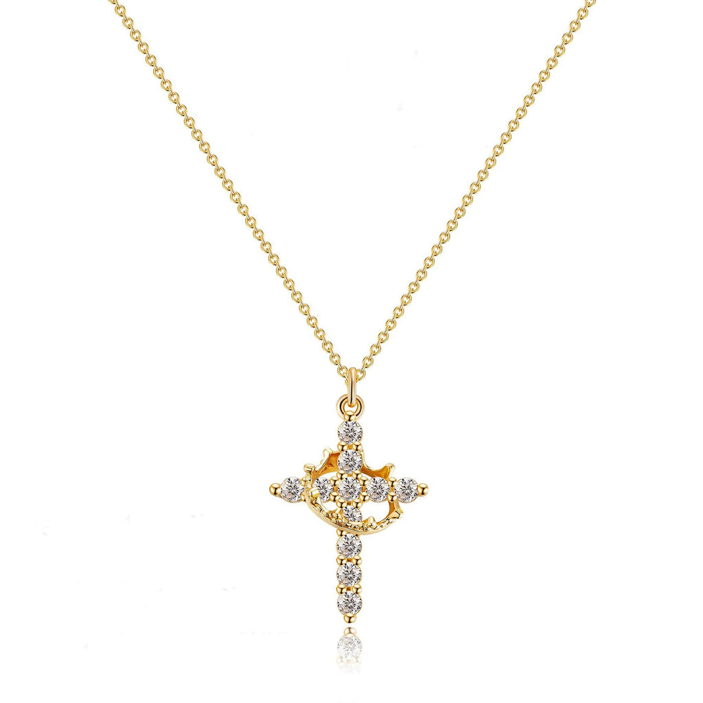 Royal Crown Cross Necklace - Claritas Store
