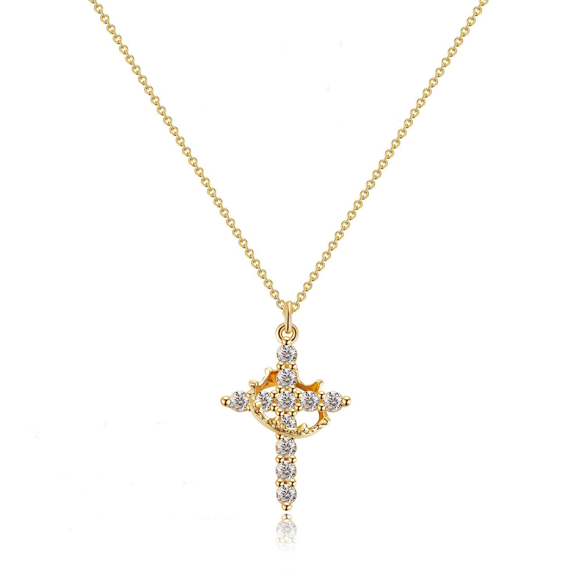 Royal Crown Cross Necklace - Claritas Store