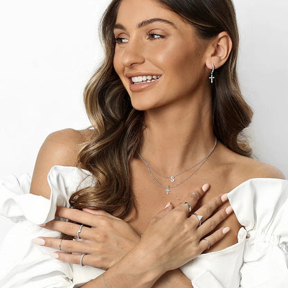 Petite Bloom Cross Necklace - Claritas Store