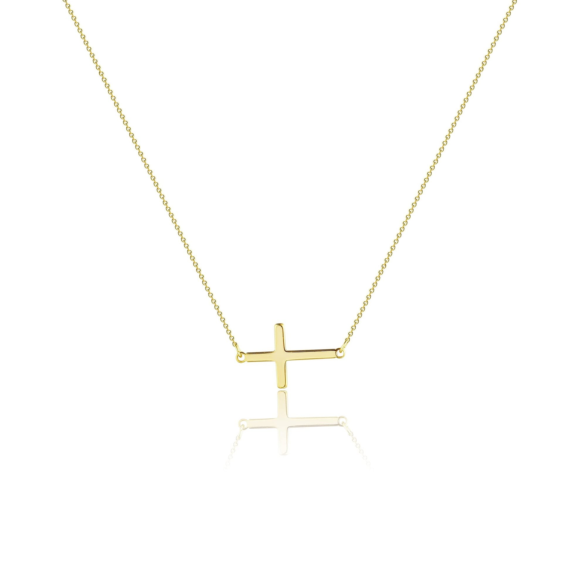 Side Cross Necklace - Claritas Store