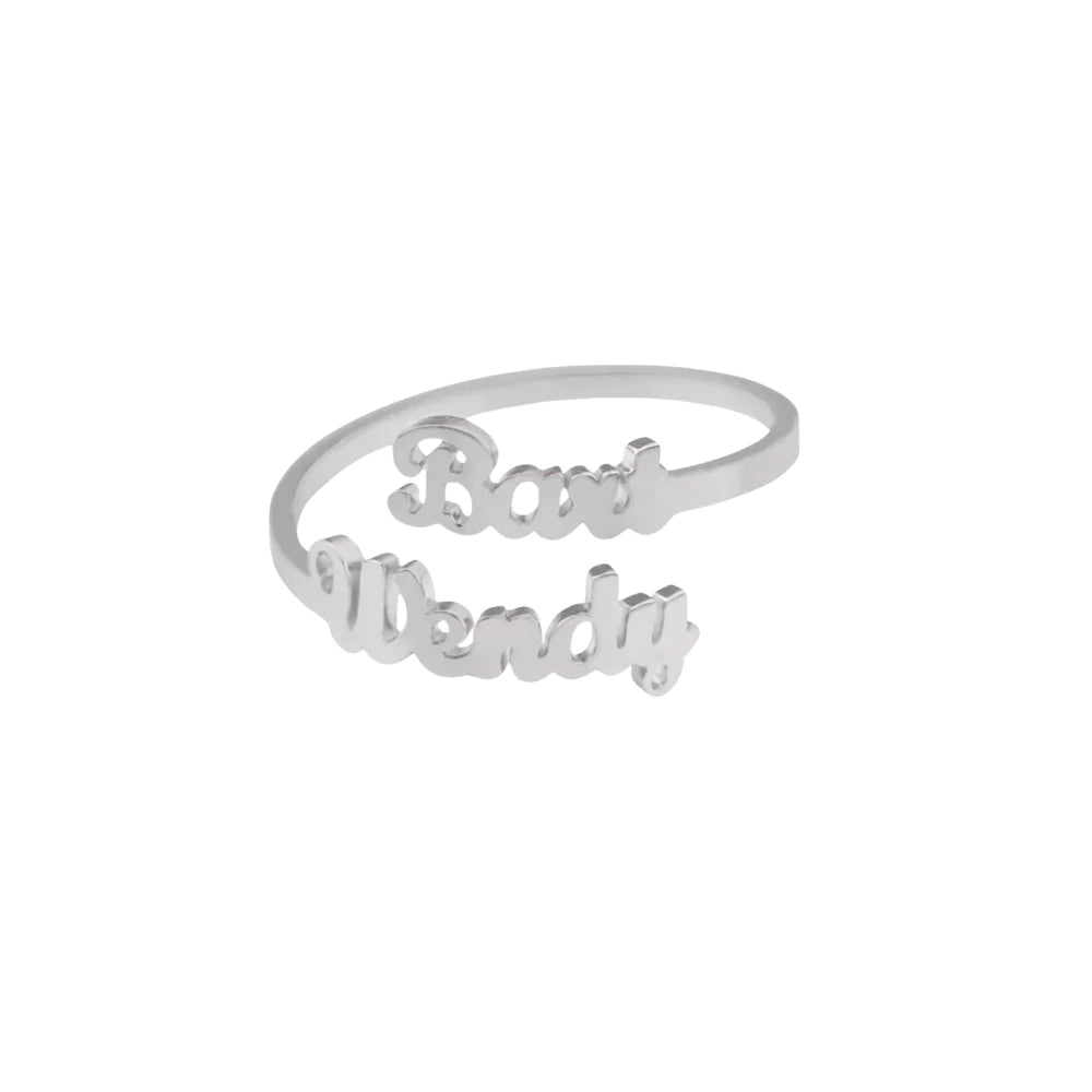 Double Name Ring - Claritas Store