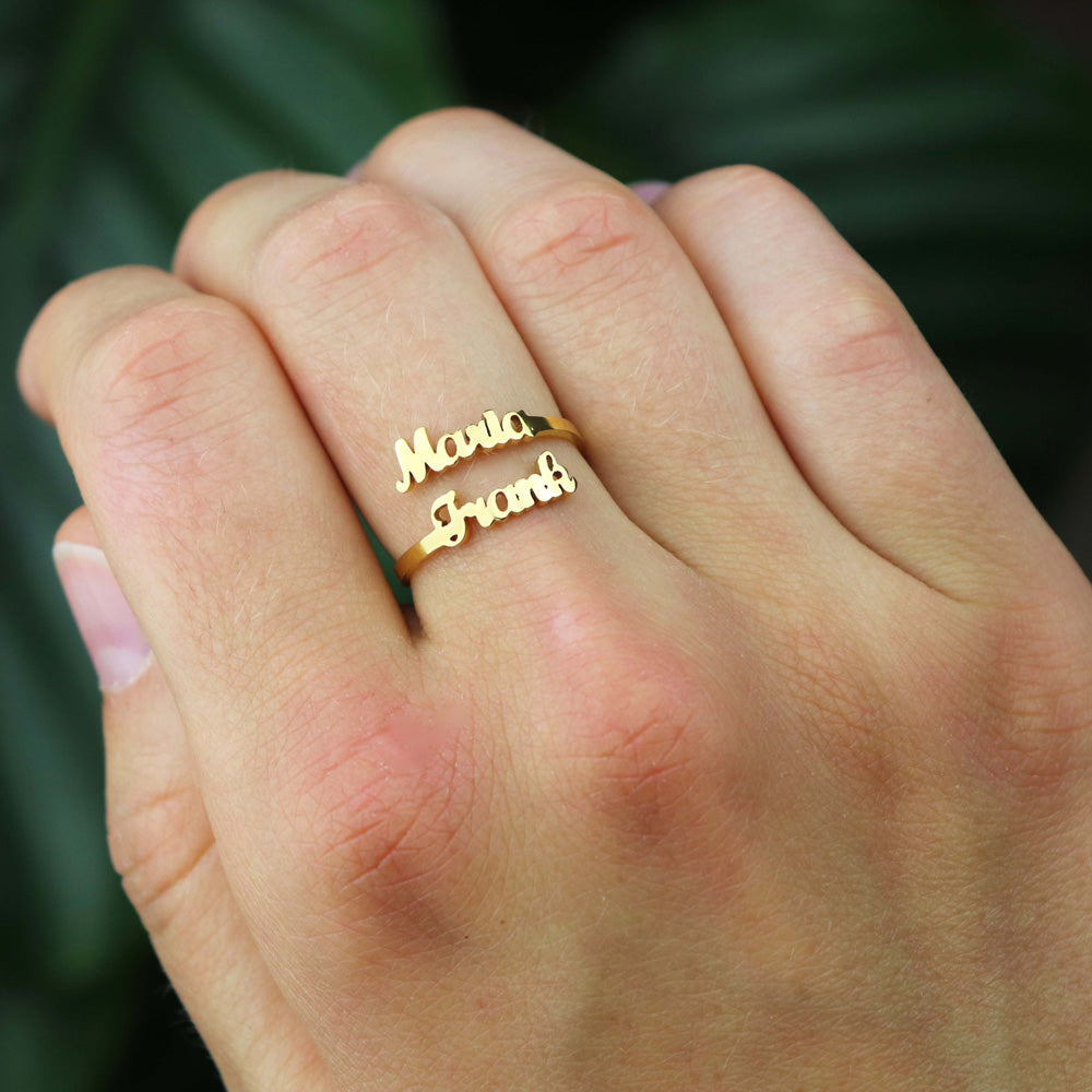 Double Name Ring - Claritas Store