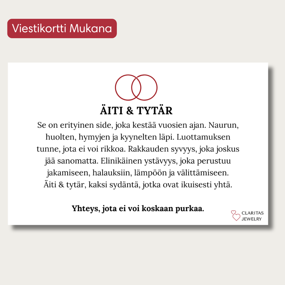 Äiti Ja Tytär | Ikuinen side Kaulakoru - Claritas Store