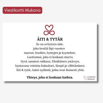 Äiti Ja Tytär | Ääretön Sydän Rannekoru