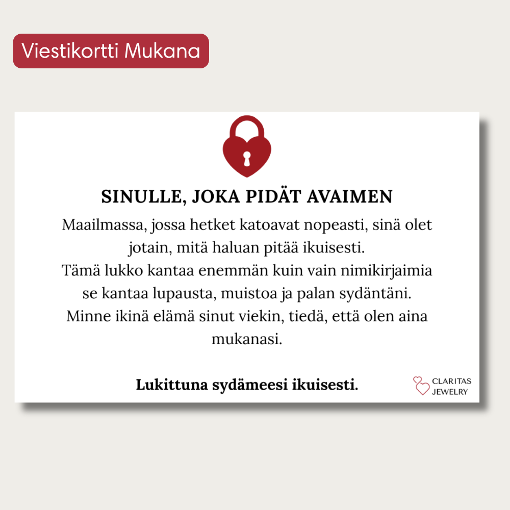 Lukittuna sydämeesi | Kaulakoru - Claritas Store