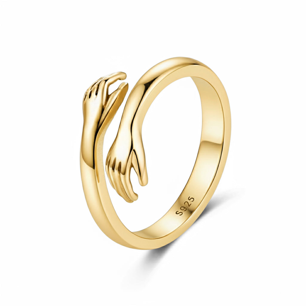 Kultainen Halaus Sormus - Claritas Store