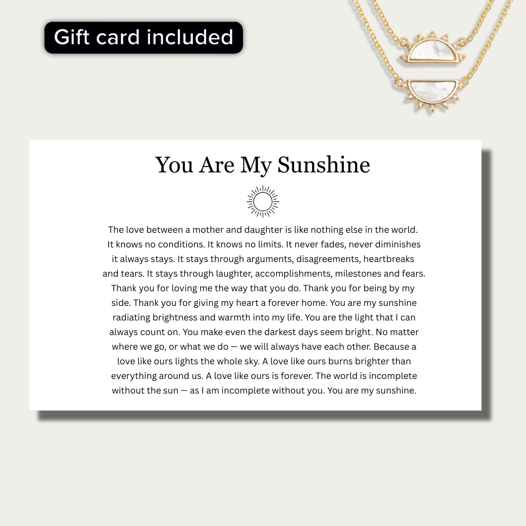 You Are My Sunshine Necklace - Claritas Store