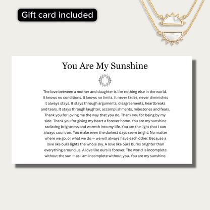 You Are My Sunshine Necklace - Claritas Store