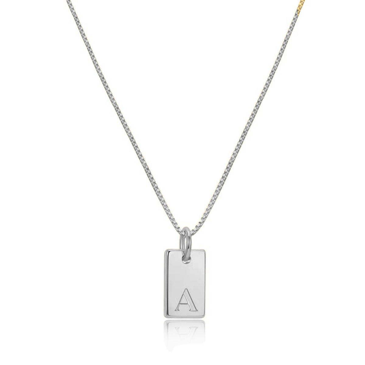 Tag Initial Necklace - Claritas Store