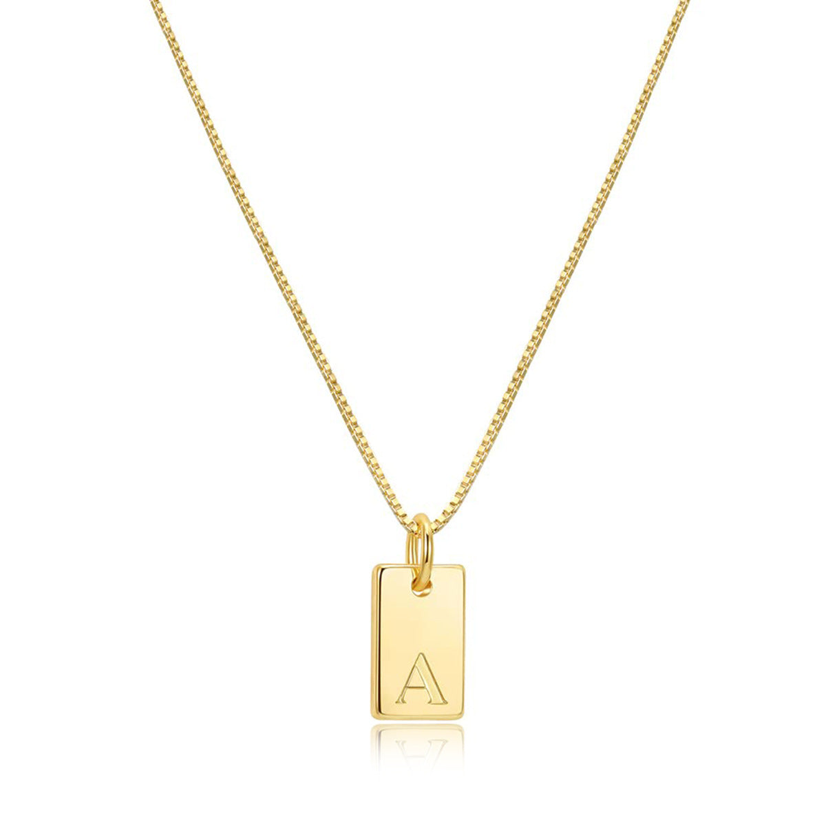 Tag Initial Necklace - Claritas Store