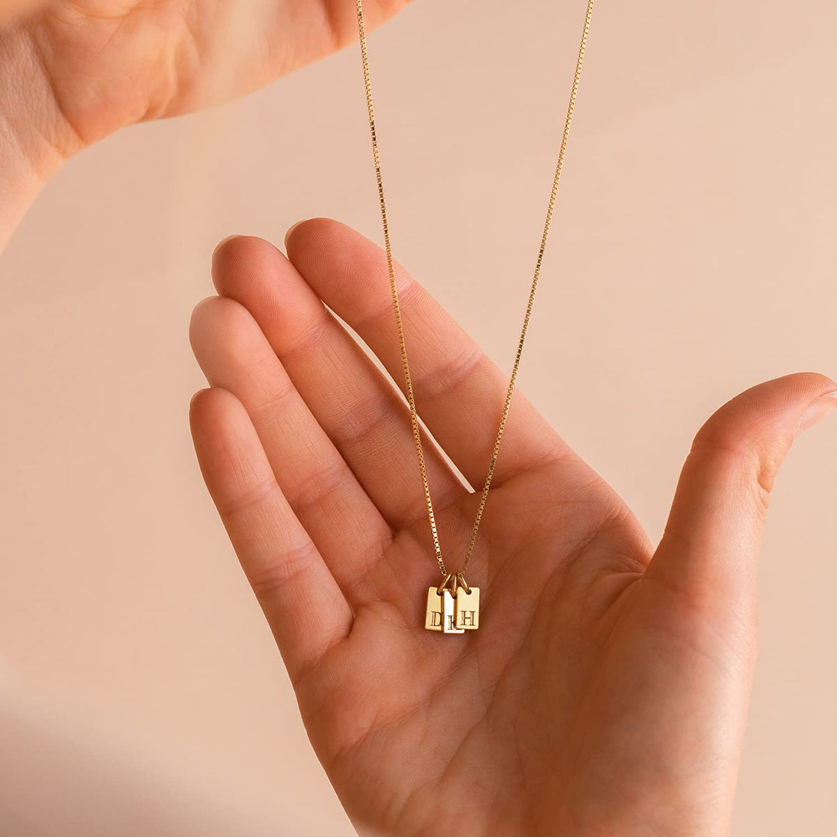 Tag Initial Necklace - Claritas Store