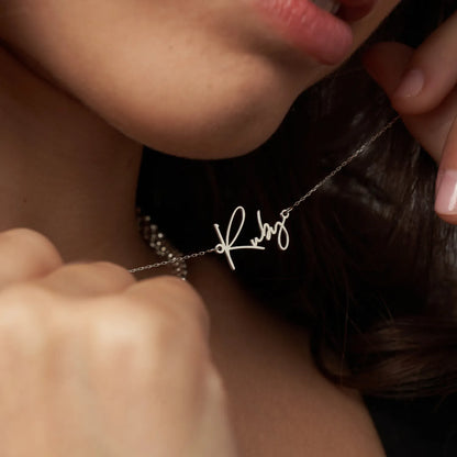 Personalized Script Necklace - Claritas Store