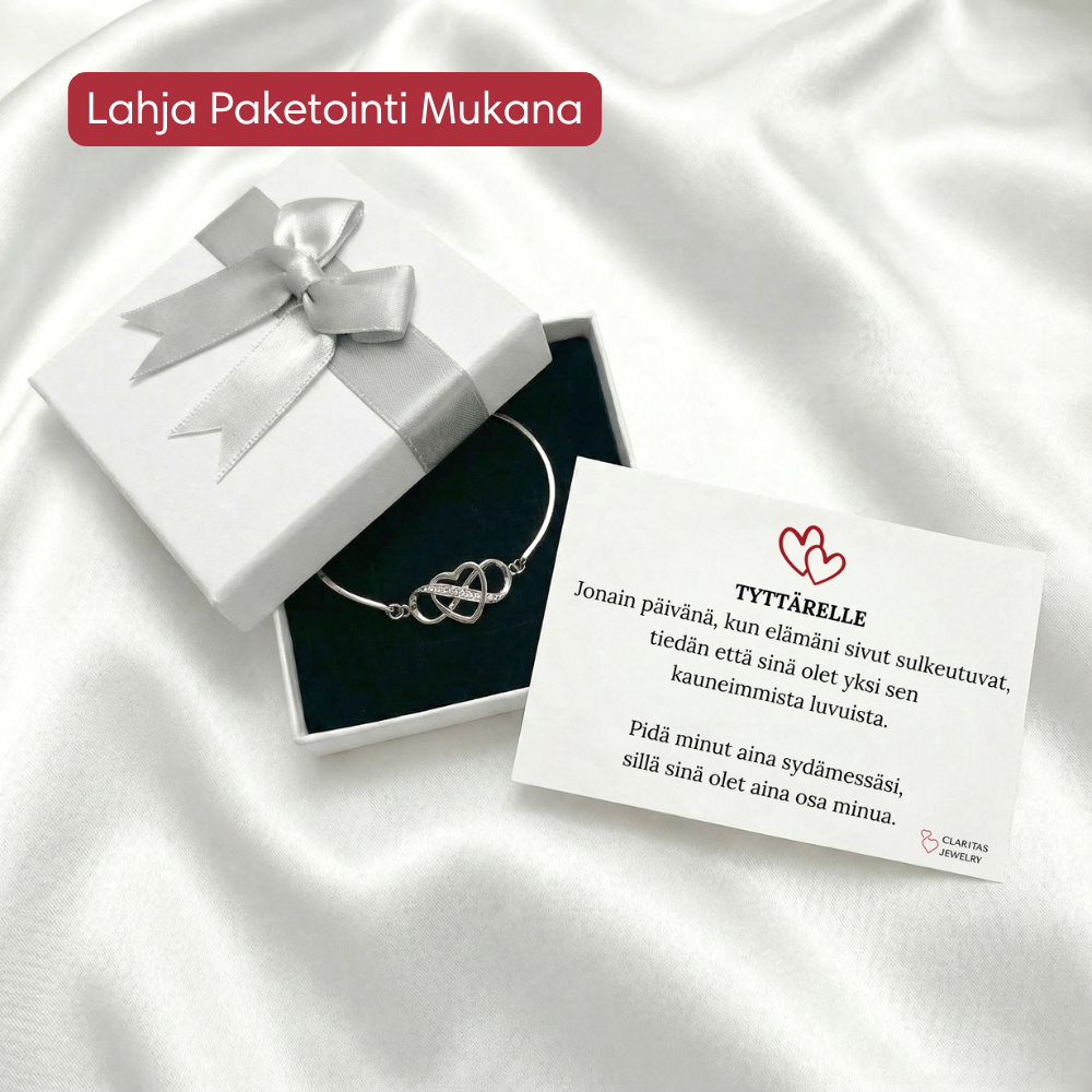 Tyttärelle | Pidä minut aina sydämessäsi Rannekoru - Claritas Store