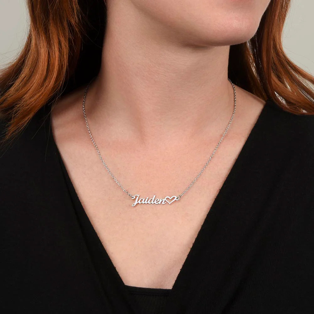 Personalized Heart Name Necklace - Claritas Store
