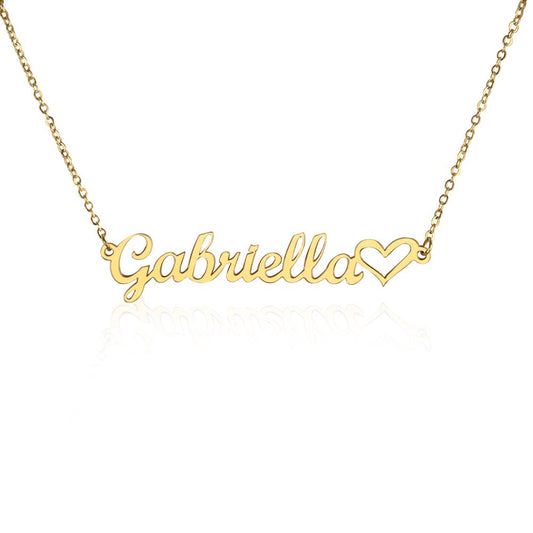Personalized Heart Name Necklace - Claritas Store