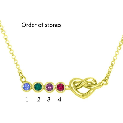 Birthstone Infinity Love Necklace - Claritas Store