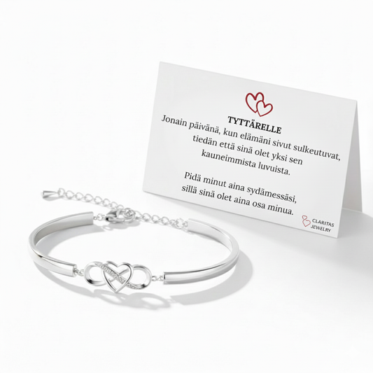 Tyttärelle | Pidä minut aina sydämessäsi Rannekoru