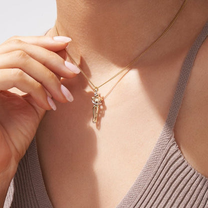 Gold Hug Necklace - Claritas Jewelry