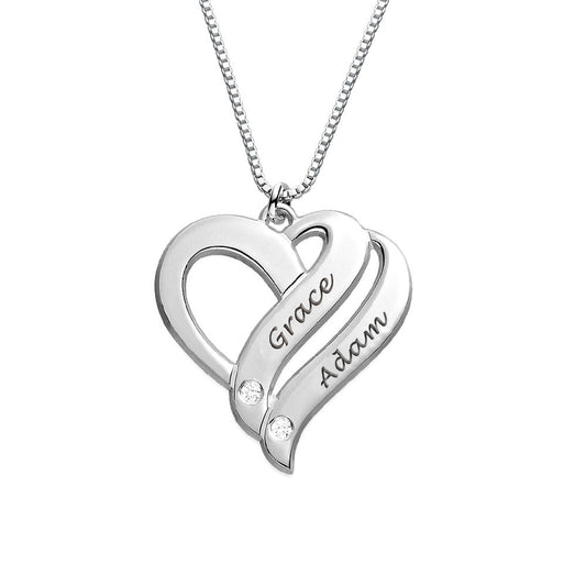 Silver Together Always Diamond Necklace - Claritas Store