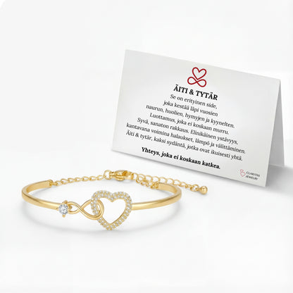 Äiti Ja Tytär | Ääretön Sydän Rannekoru