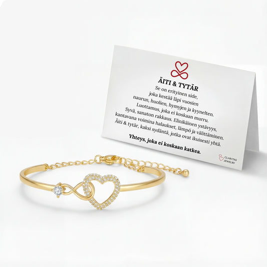 Äiti Ja Tytär | Ääretön Sydän Rannekoru