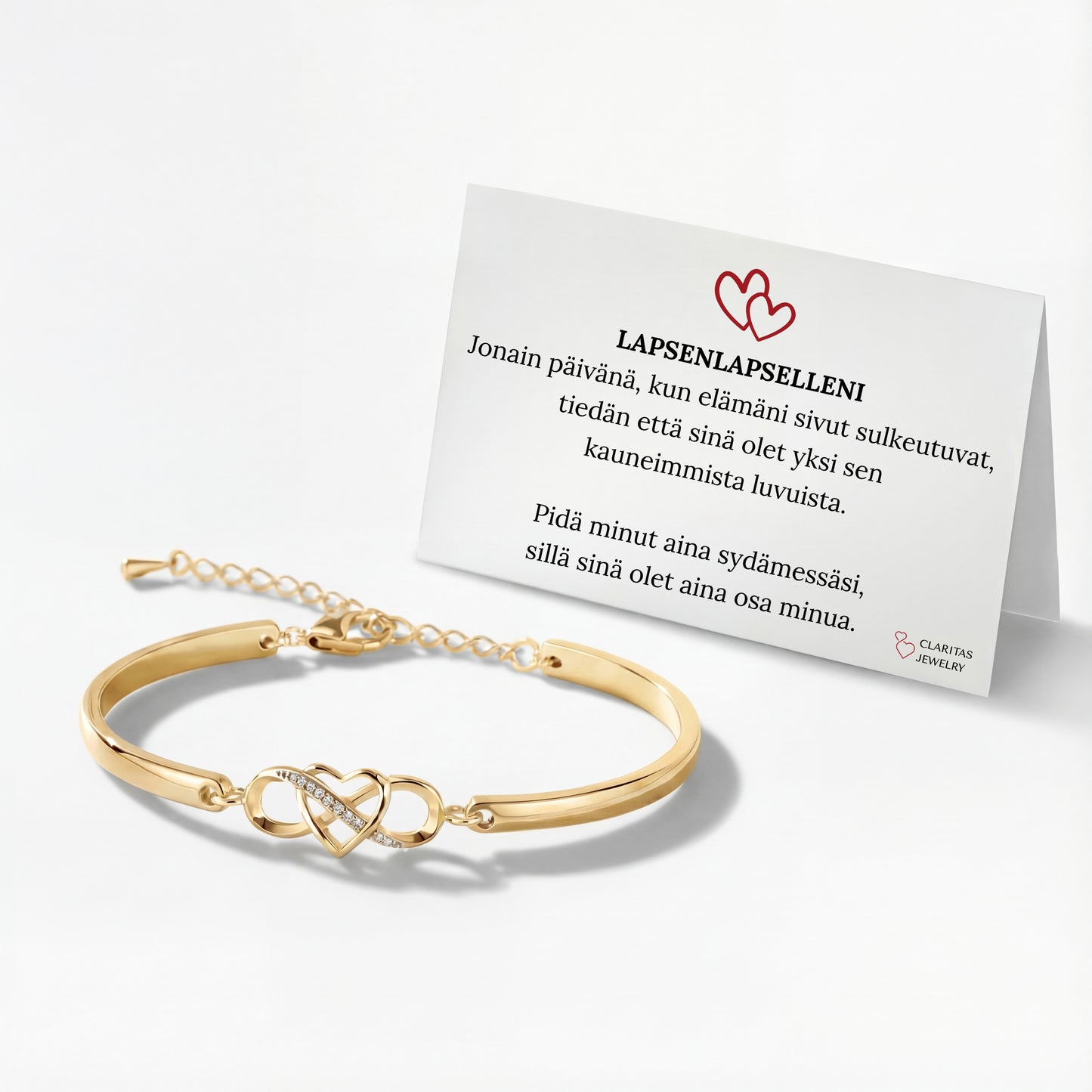 Lapsenlapselleni | Pidä minut aina sydämessäsi Rannekoru Kulta