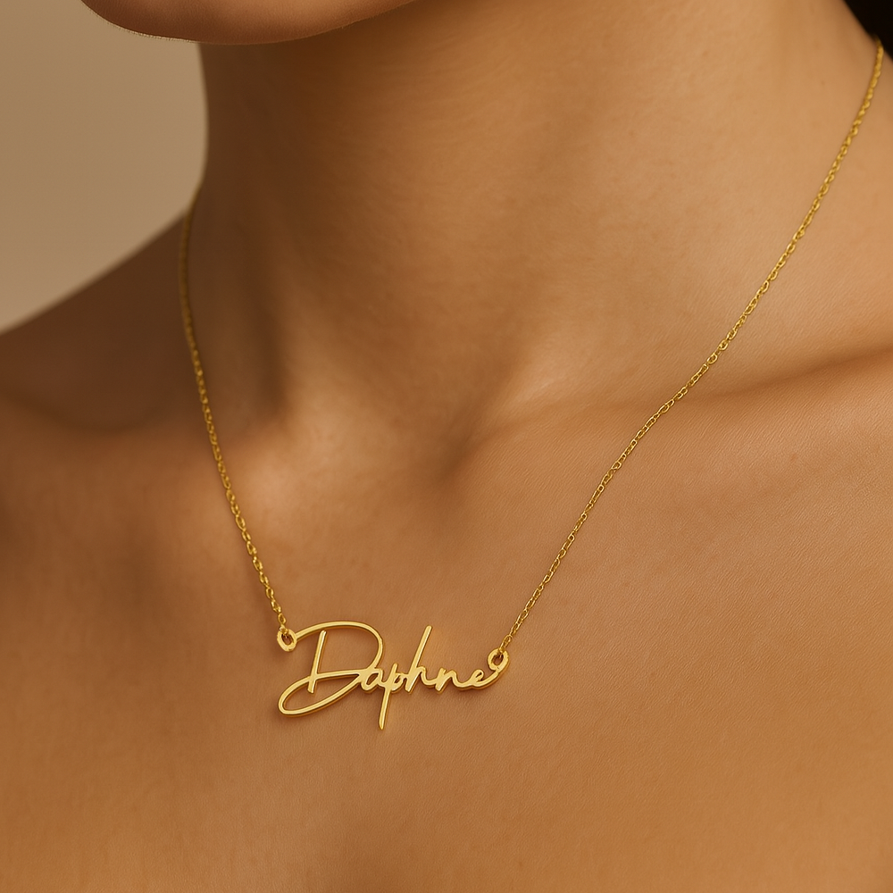 Personalized Script Necklace - Claritas Store