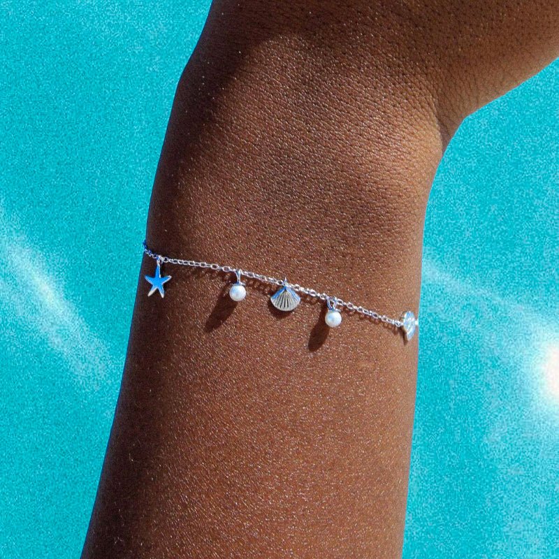 Ocean Pearl Charm Bracelet - Claritas Store