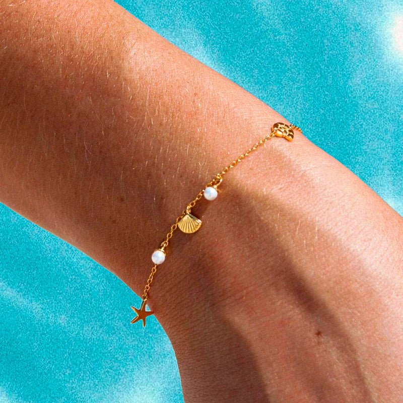 Ocean Pearl Charm Bracelet - Claritas Store