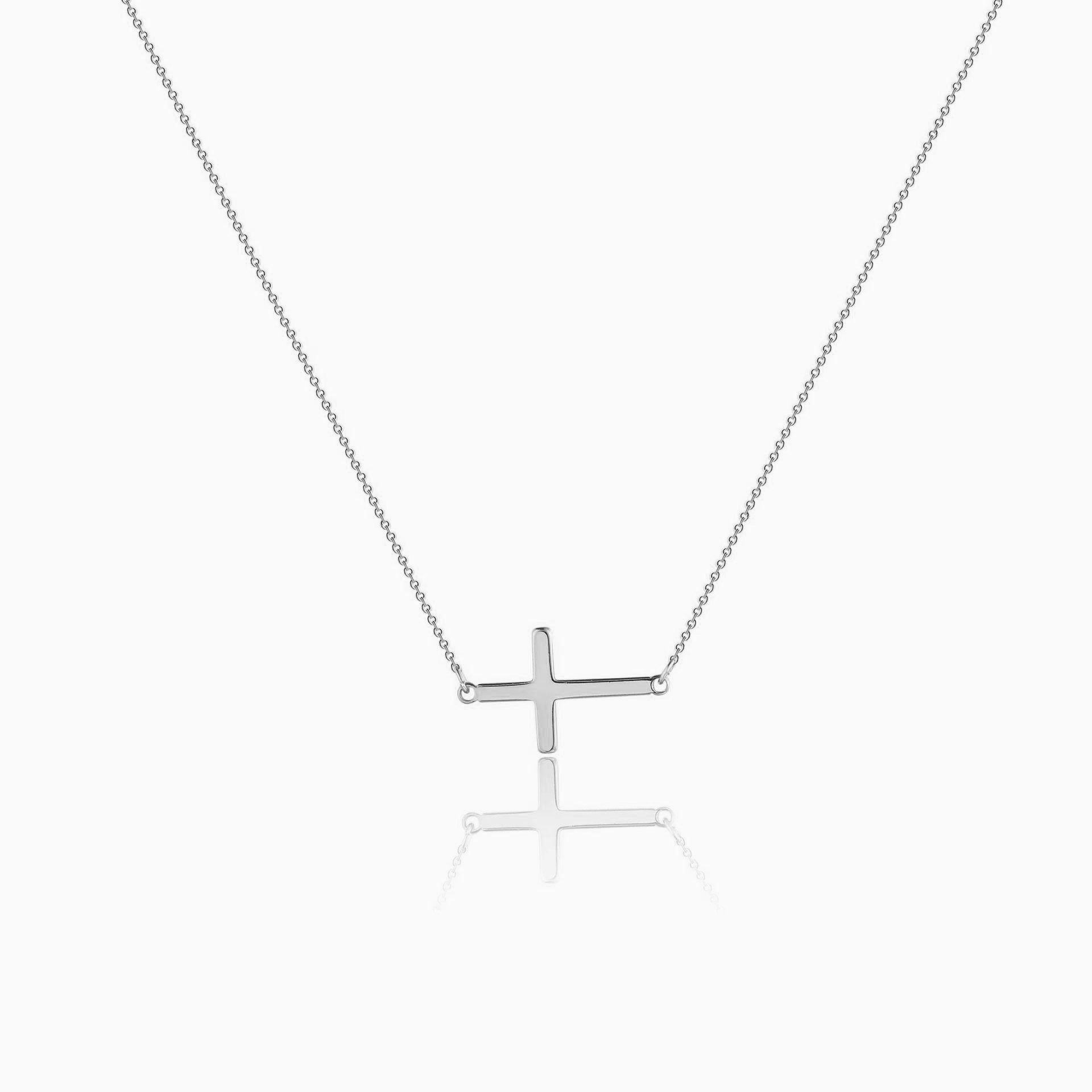 Side Cross Necklace - Claritas Store