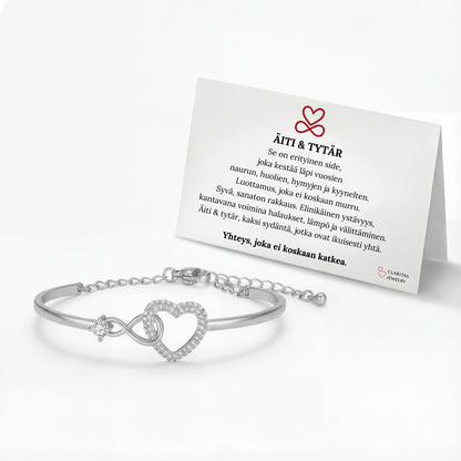 Äiti Ja Tytär | Ääretön Sydän Rannekoru