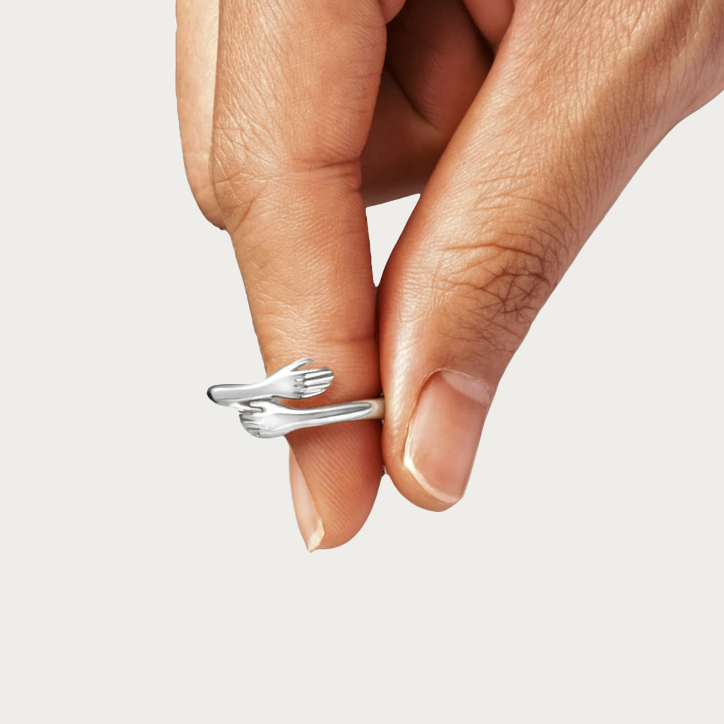 Silver Hug Ring - Claritas Store