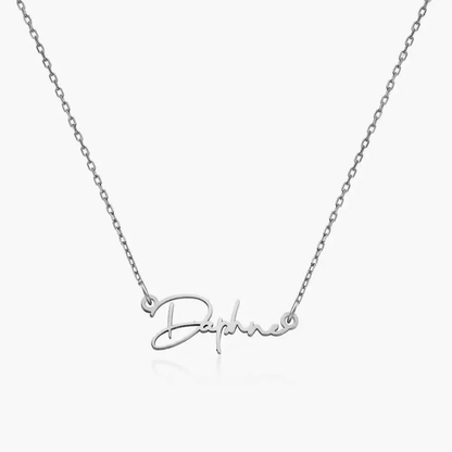 Personalized Script Necklace - Claritas Store