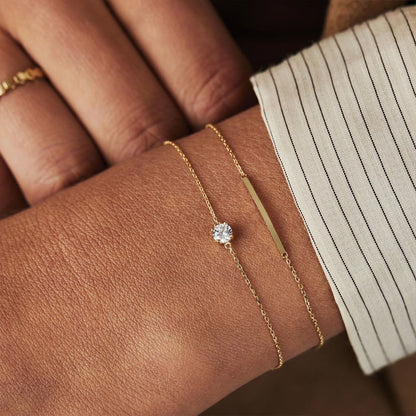 Single Diamond - Bracelet 925 - Claritas Jewelry