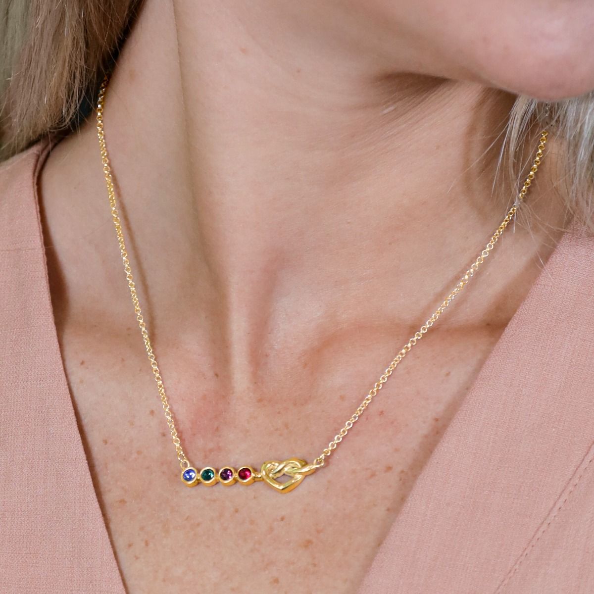 Birthstone Infinity Love Necklace - Claritas Store