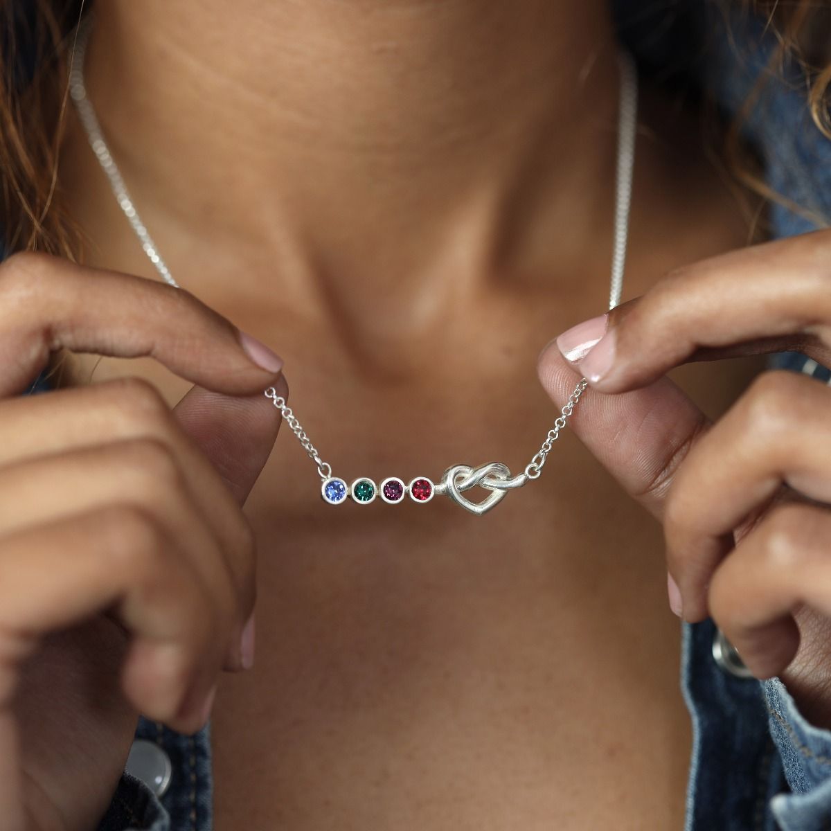 Birthstone Infinity Love Necklace - Claritas Store